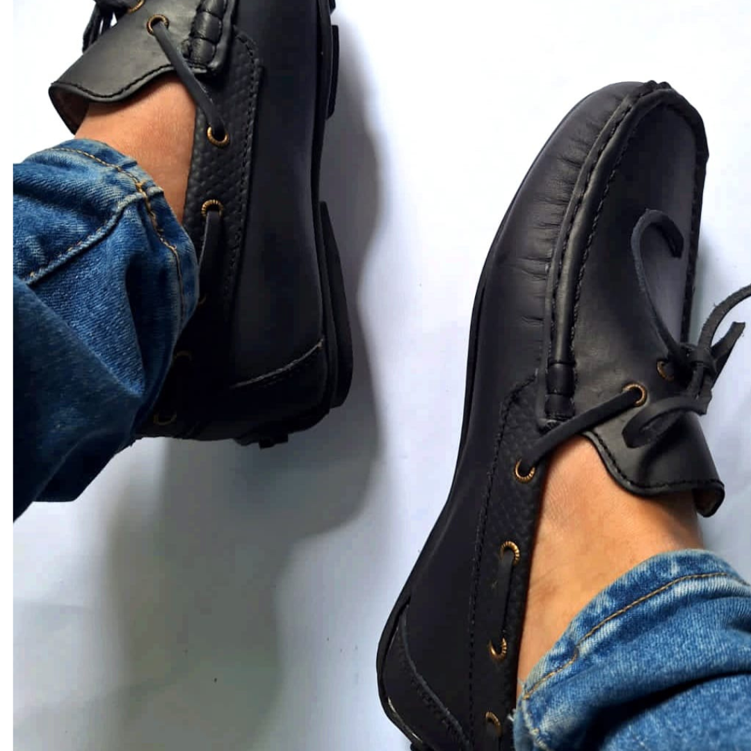 Mocasines en Cuero