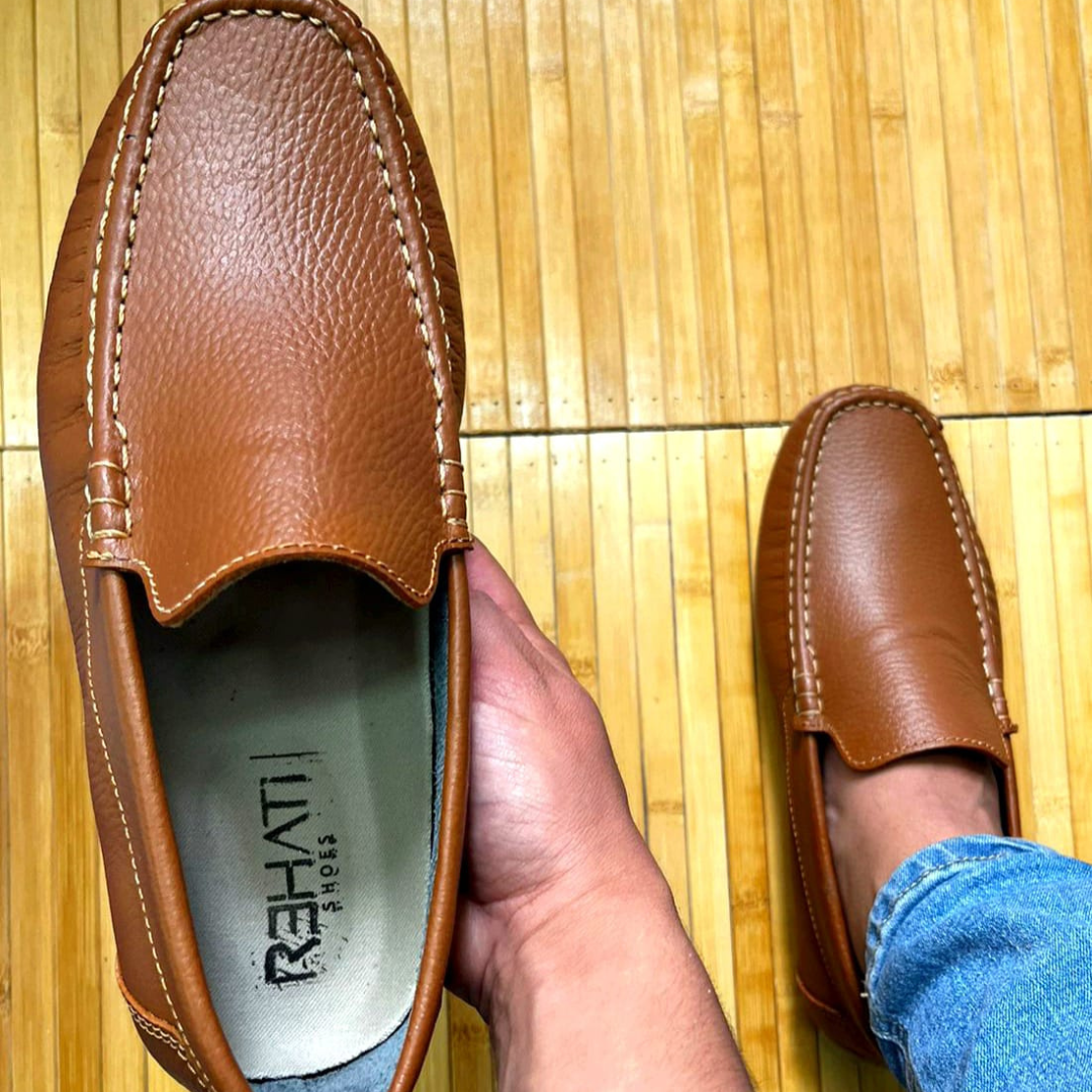 Mocasines en Cuero