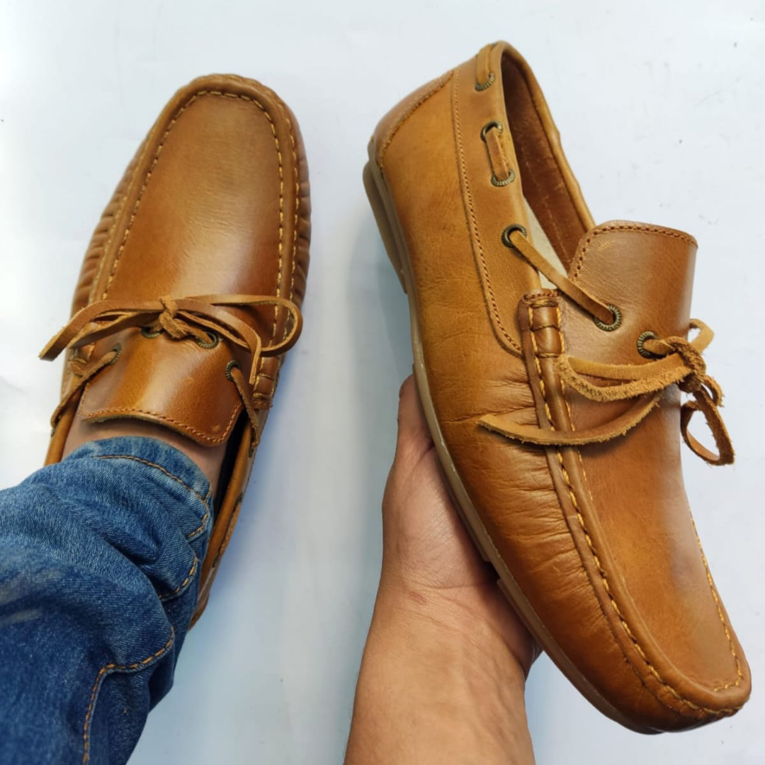 Mocasines en Cuero